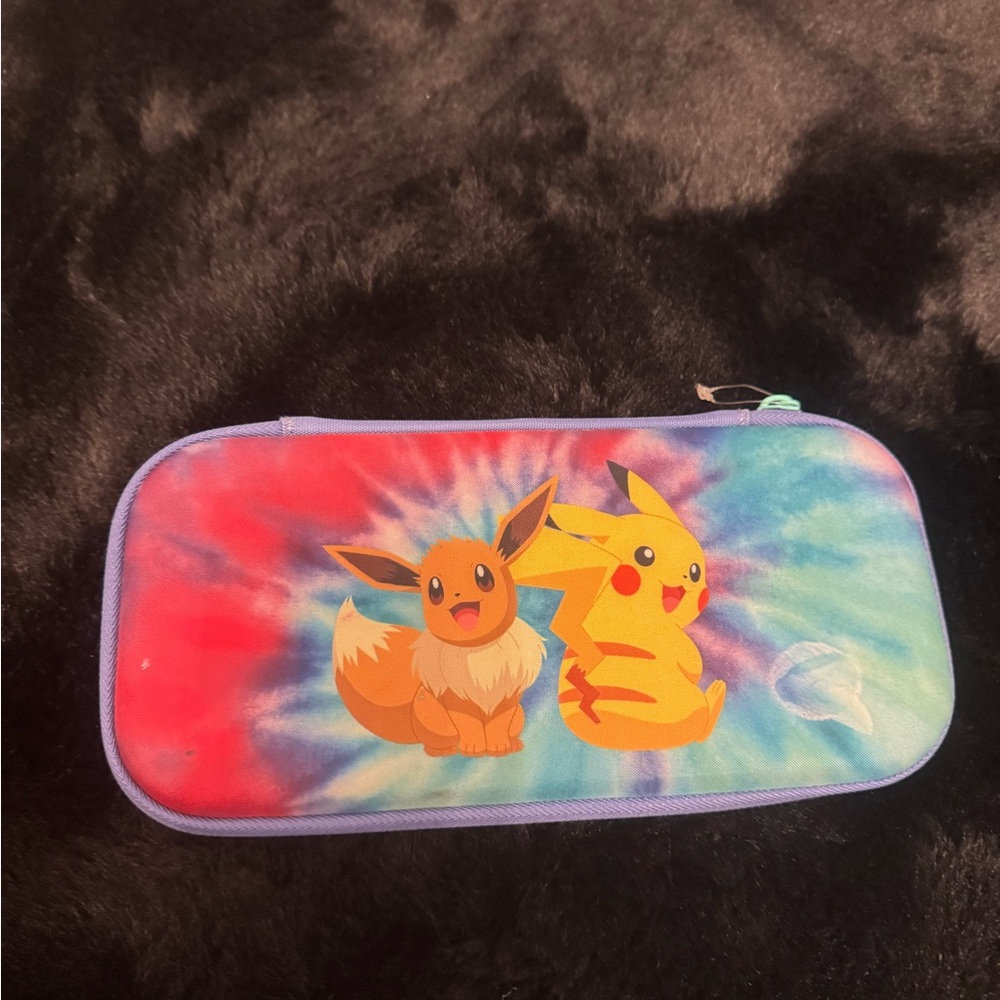 Nintendo Switch Lite PowerA Slim Case Pokemon Eevee and Pikachu Tie-Dye